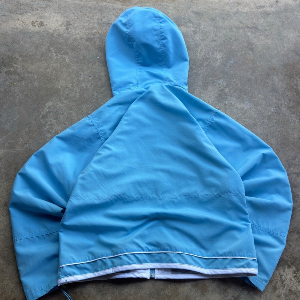 Vintage Y2K Reebok Windbreaker Jacket Gorpcore Sporty Sky Blue Womens M f7 - Picture 5 of 8